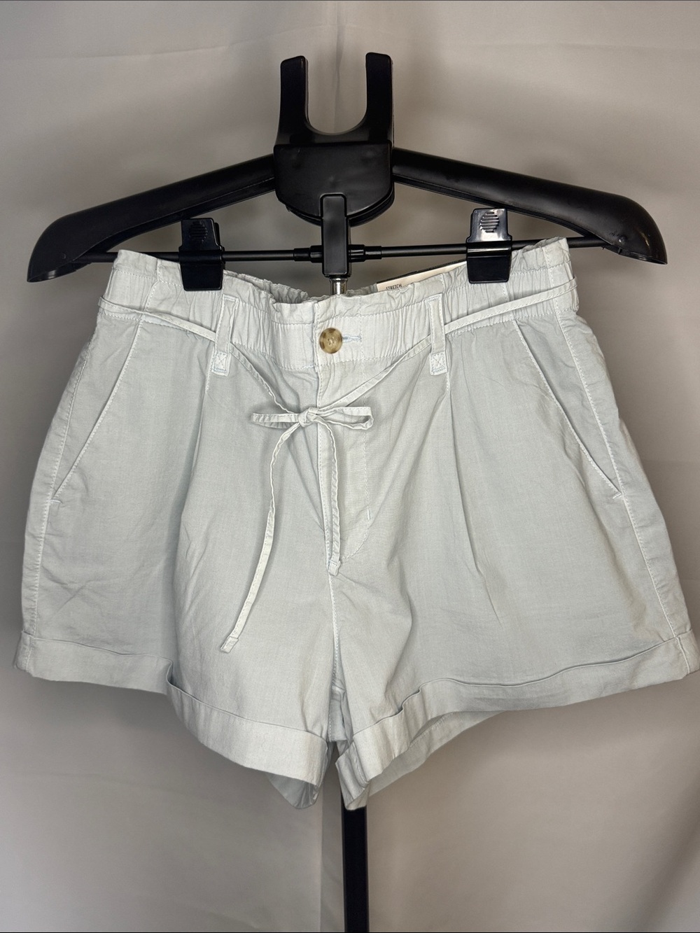 American Eagle Outfitters Light Blue High-Rise Trouser Shorts
